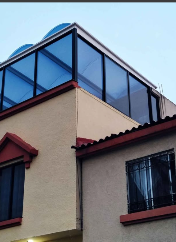 domos de cristal y aluminio en Morelia